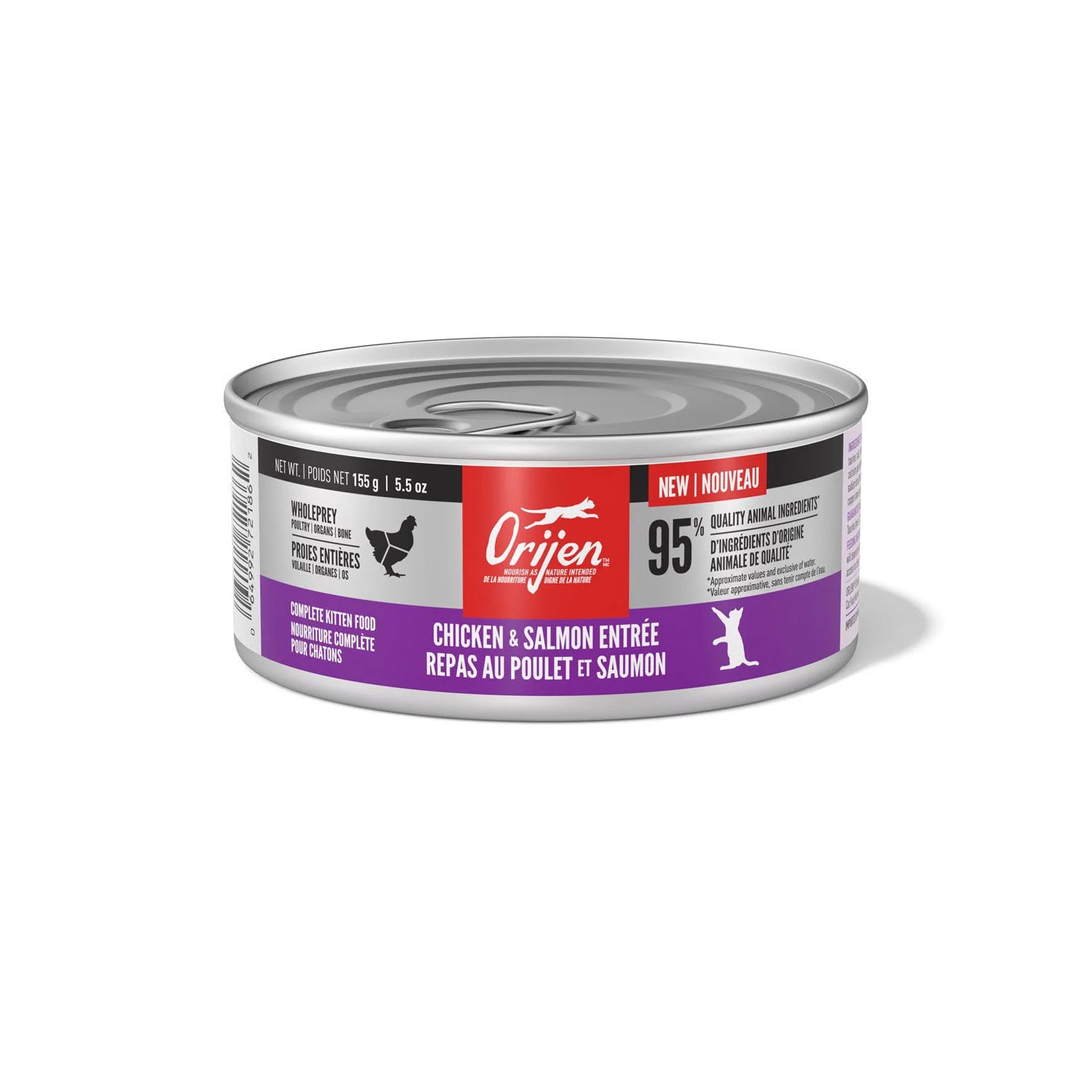 ORIJEN Cat  - Pate- Chicken Salmon Entree Recipe for Kitten 155g