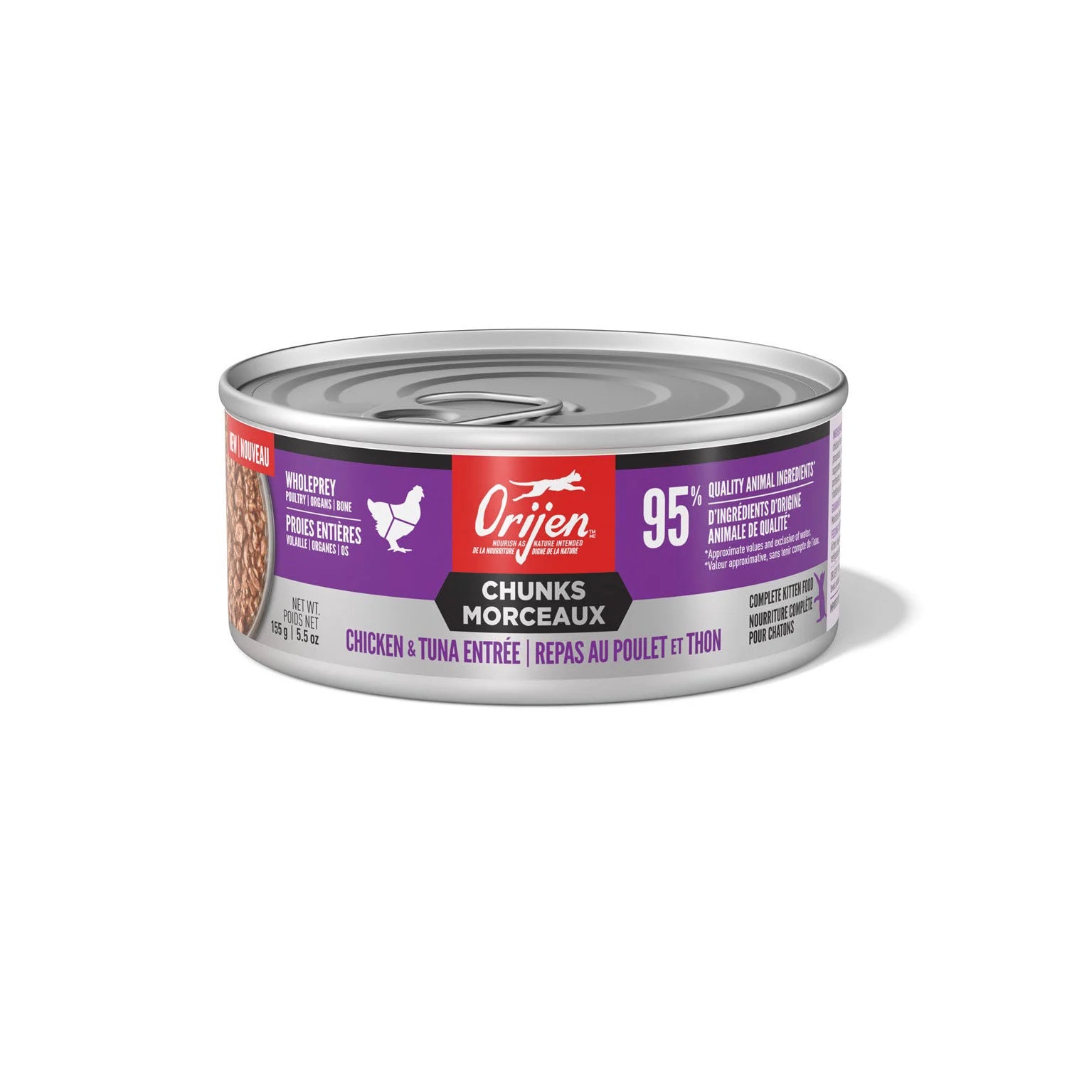 ORIJEN Cat - Chunks - Chicken & Tuna Entree for Kittens155g