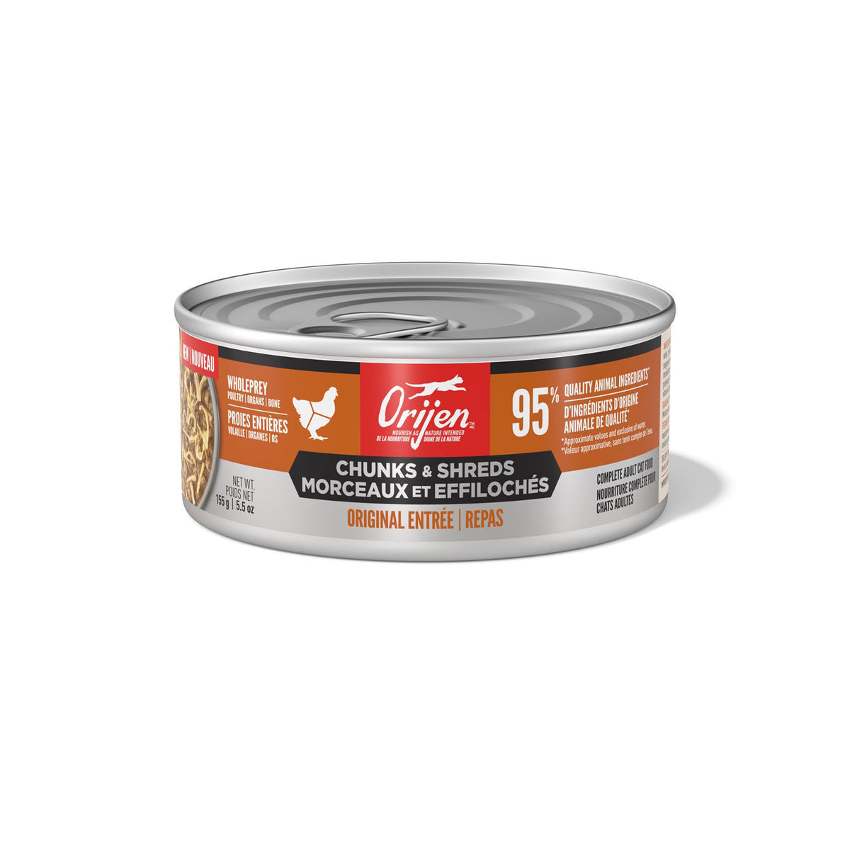 ORIJEN Cat - Chunks & Shreds - Original Entree 155g