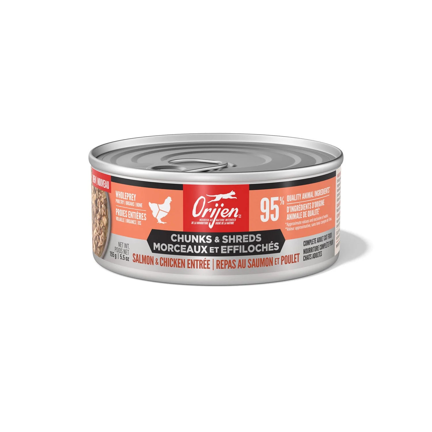 ORIJEN Cat - Chunks & Shreds - Salmon and Chicken Entree 155g