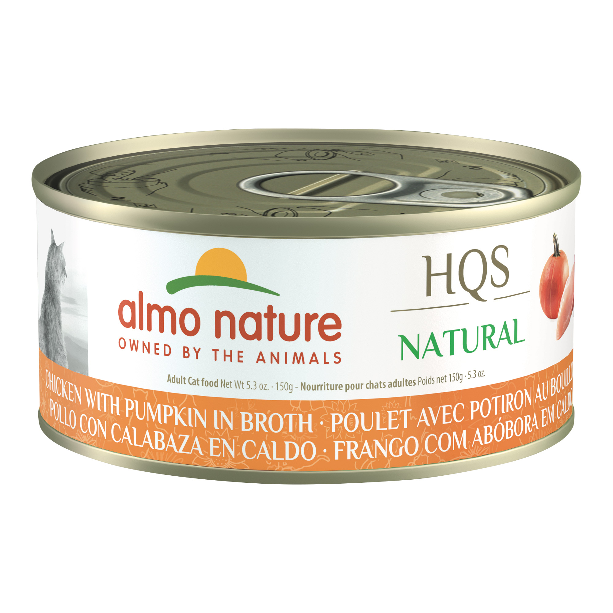 Almo Nature Hqs Natural Cat - Chicken With Pumpkin In Broth 150g
