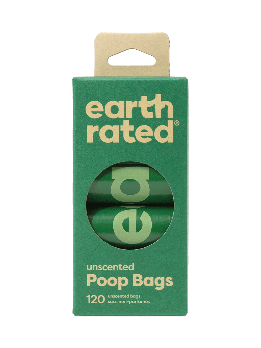 Earth rated® Unscented eco-friendly Poop Bags on Refill Rolls - 120 Bags