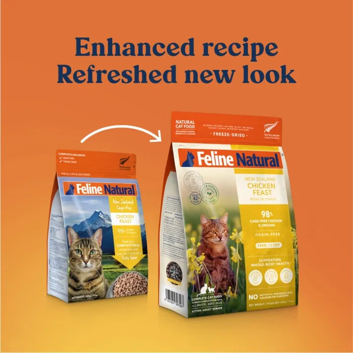 Feline Natural Freeze-Dried Cat Food - Chicken Feast 320 g