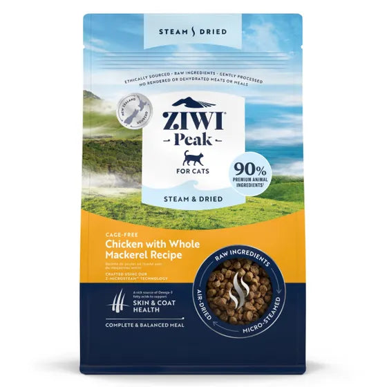 ZIWI Peak Steam Dried Chicken with Whole Mackerel Cat 800g
