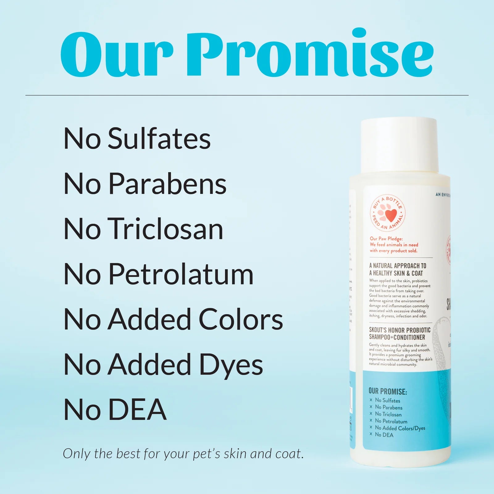 Skout's Honor Cat Probiotic Shampoo + Conditioner Fragrance Free