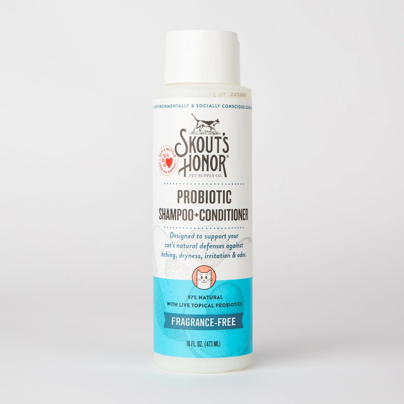 Skout's Honor Cat Probiotic Shampoo + Conditioner Fragrance Free