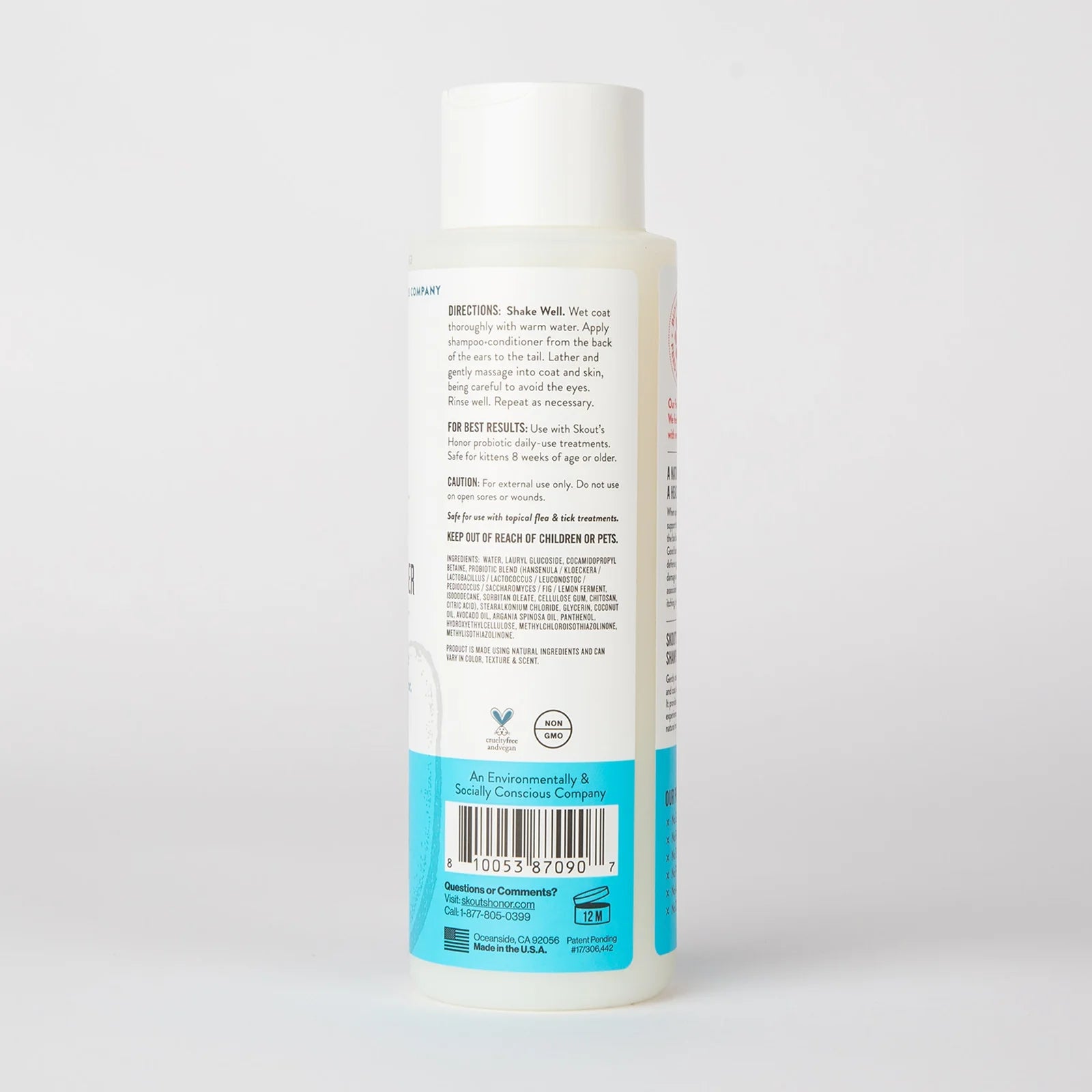 Skout's Honor Cat Probiotic Shampoo + Conditioner Fragrance Free