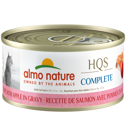 Almo Nature Hqs Complete Cat - Salmon Recipe with Apple in gravy 70 g