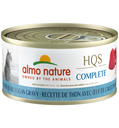 Almo Nature Hqs Complete Cat - Tuna And Quail Eggs In Gravy 70 g