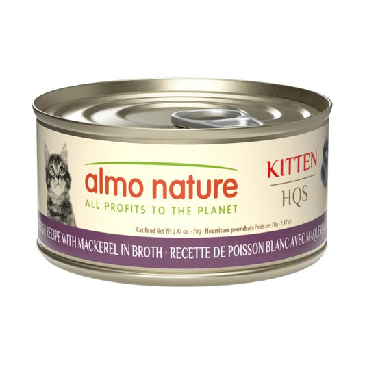 Almo Nature Natural HQS Kitten - Whitefish with Mackerel In Broth 70 g