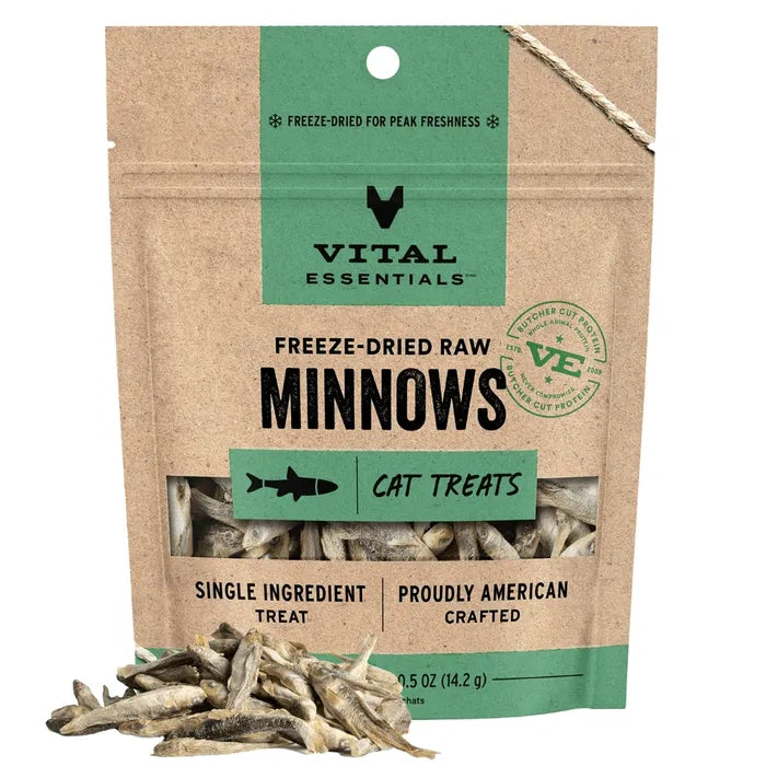 Vital Essentials Freeze-Dried Raw Minnows Cat Treats 1.0 oz