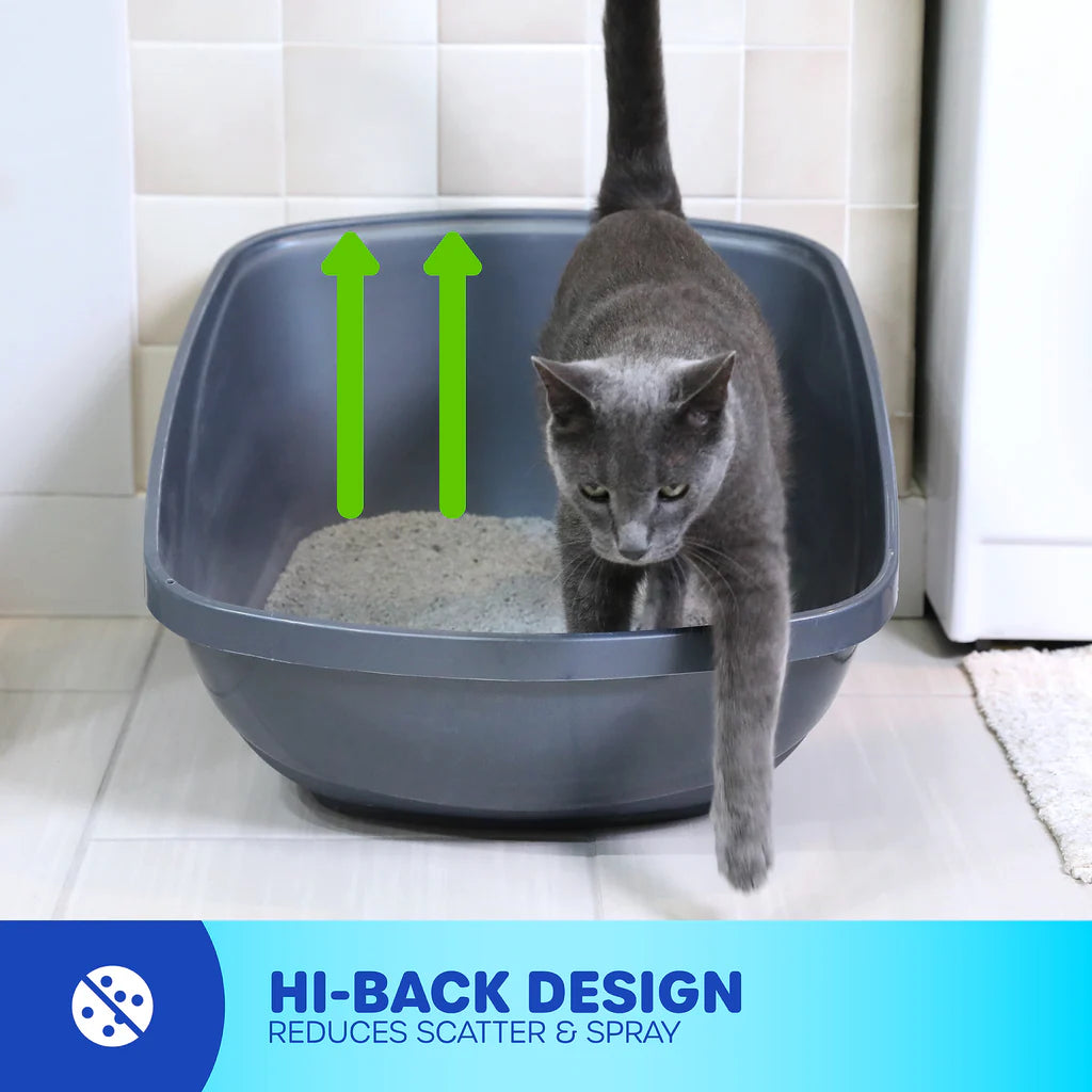 Petmate Hi-Back Open Litter Box Jumbo