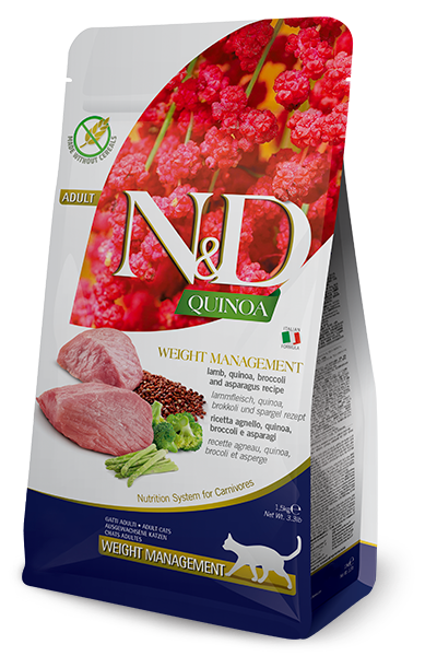 Farmina N&D Quinoa Functional Feline Cat Food - Weight Management Lamb 1.5 kg / 3.3 lb
