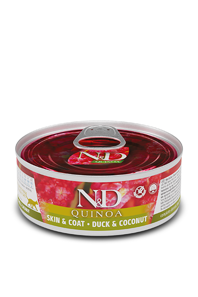 Farmina N&D Quinoa Functional Feline Wet Food - Skin & Coat Duck 80 g