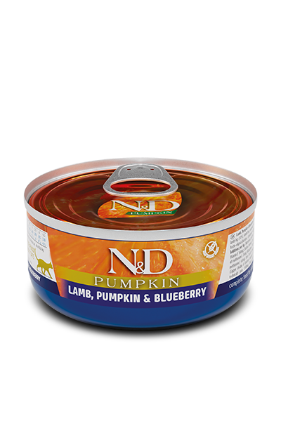 Farmina N&D Pumpkin Adult Feline Wet Food - Lamb, Pumpkin & Blueberry 70 g
