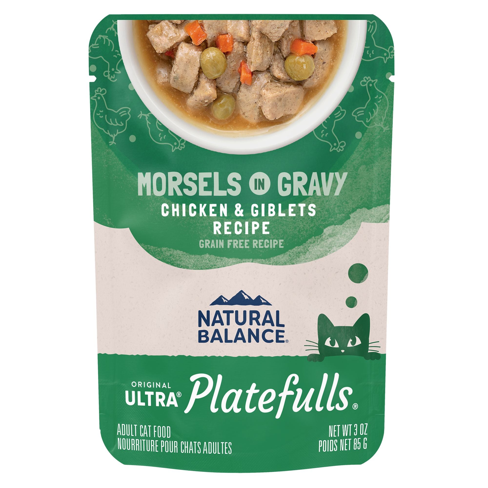 Natural Balance Cat Platefulls Chicken & Giblets Formula 3oz