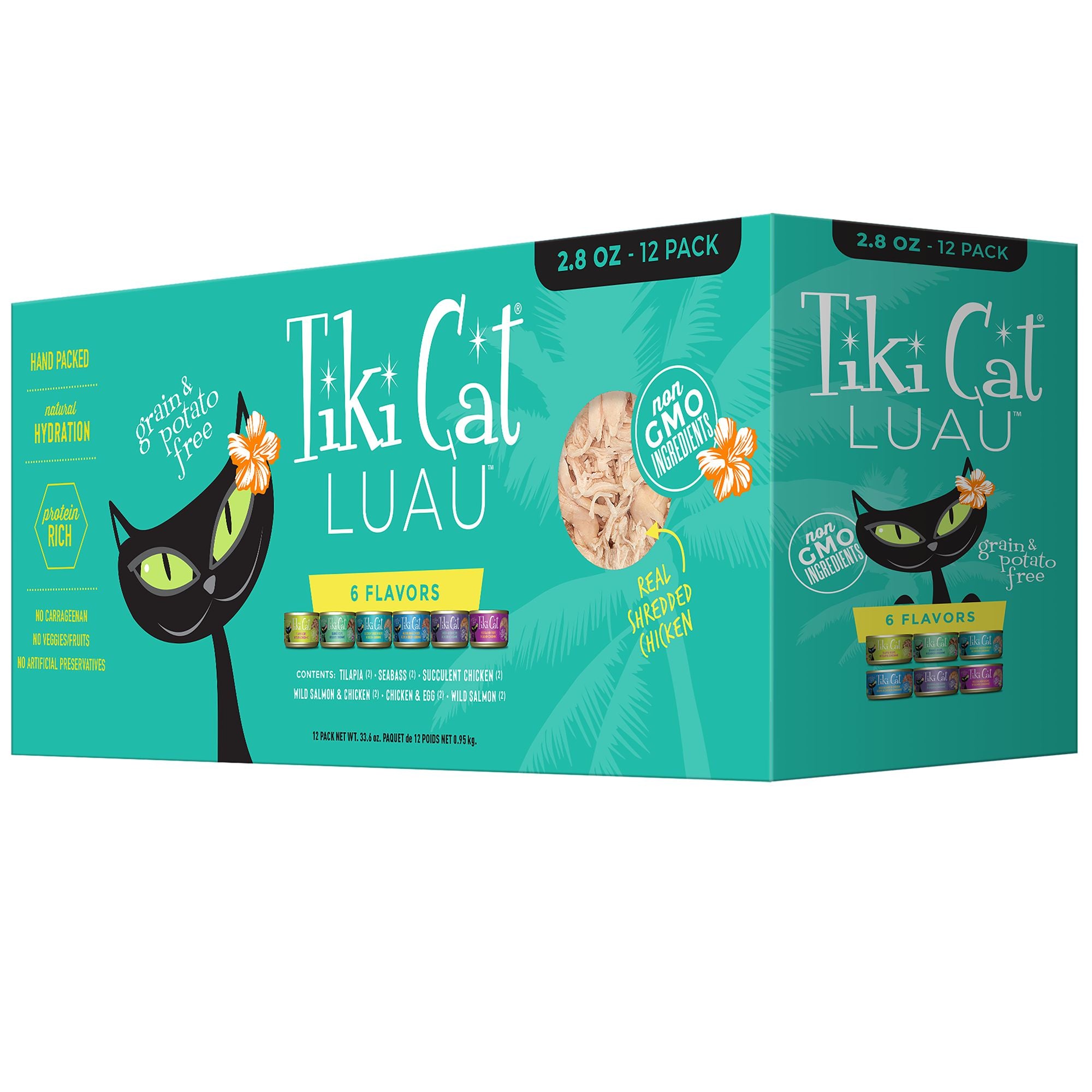 Tiki Cat Luau Grain Free Variety Pack Wet Cat Food 12 x 2.8 oz