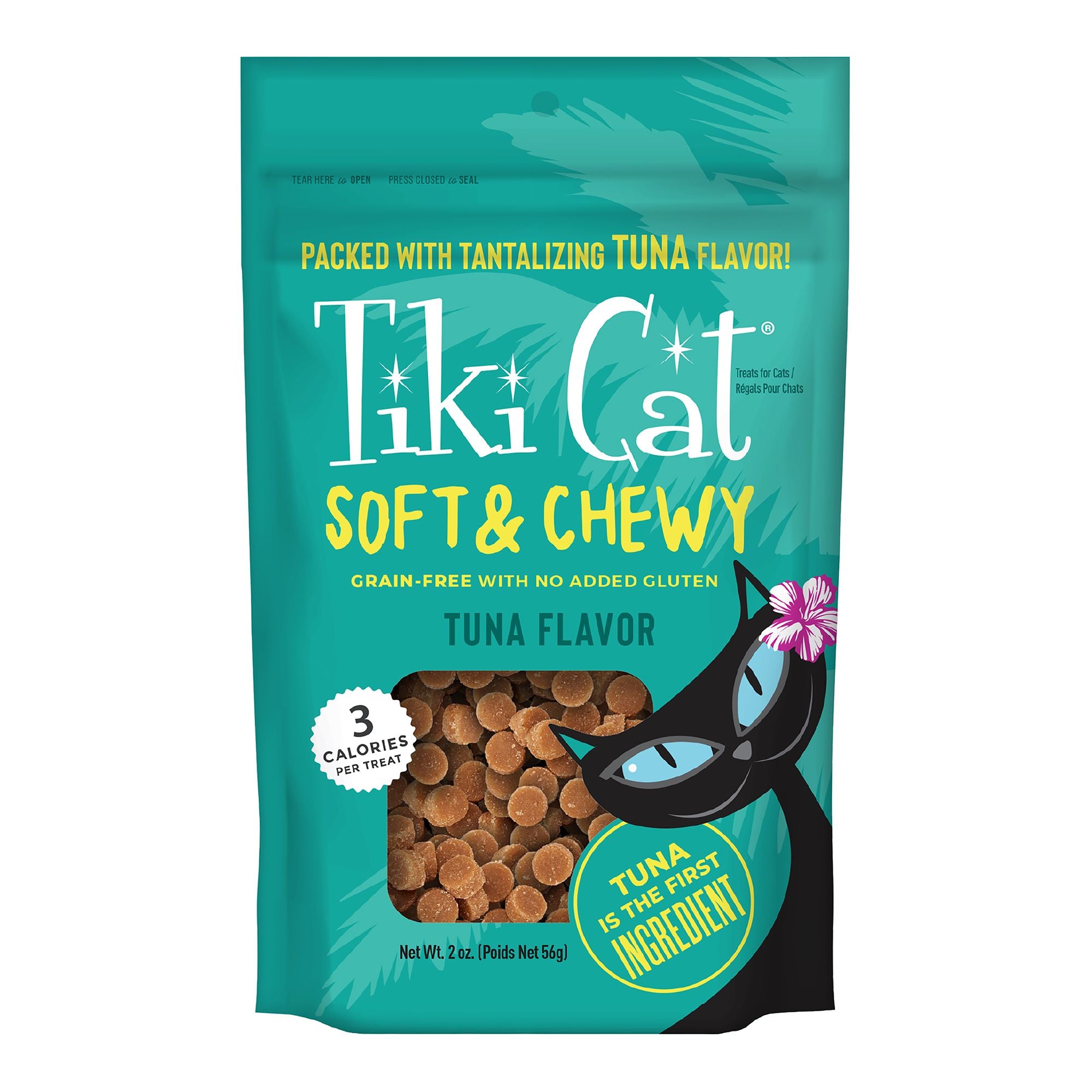 Tiki Cat Soft & Chewy Grain Free Tuna Flavor Cat Treats 2oz