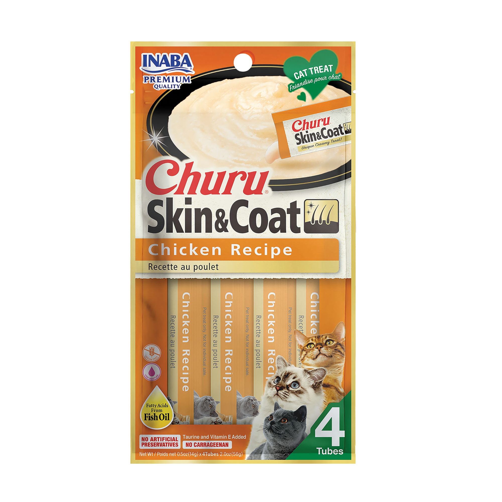 Inaba Cat Churu Skin & Coat (Chicken)