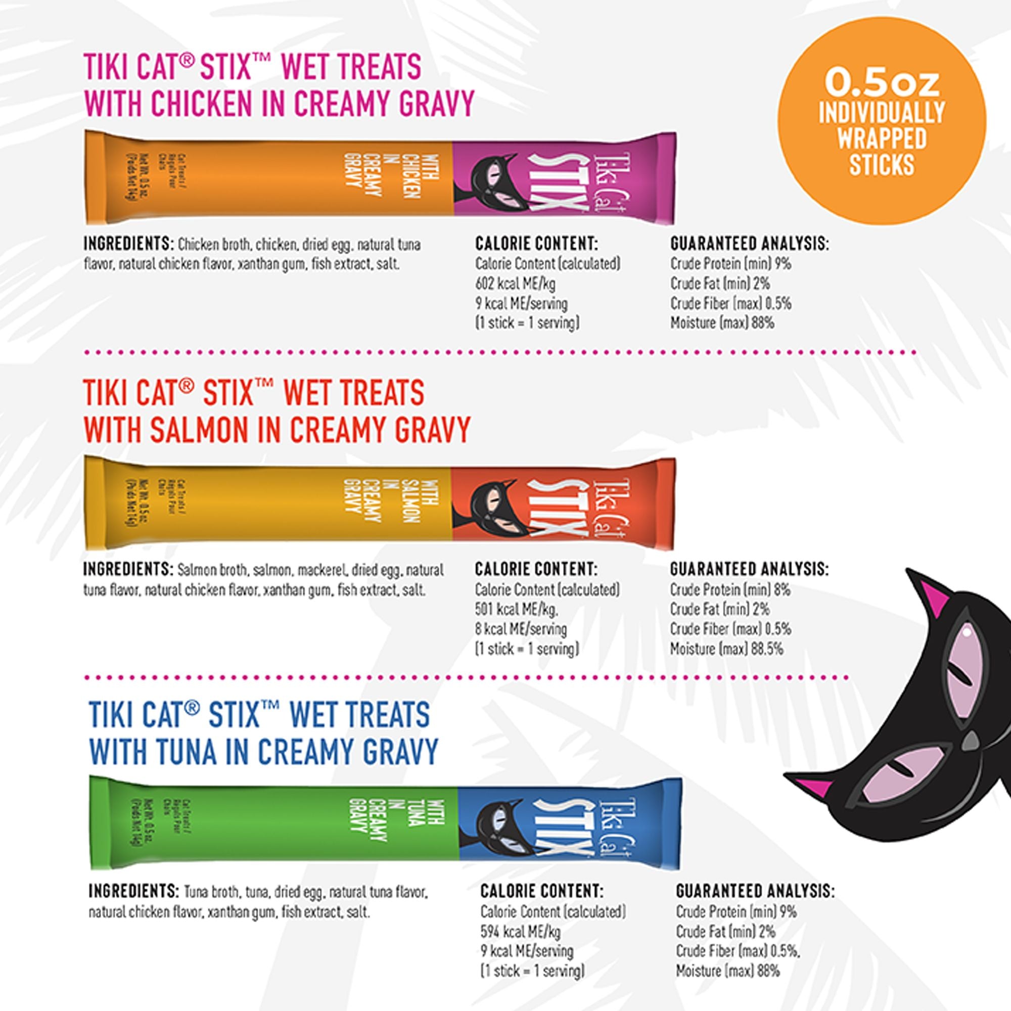 Tiki Cat STIX Variety Pack Wet Cat Treats (50ct)