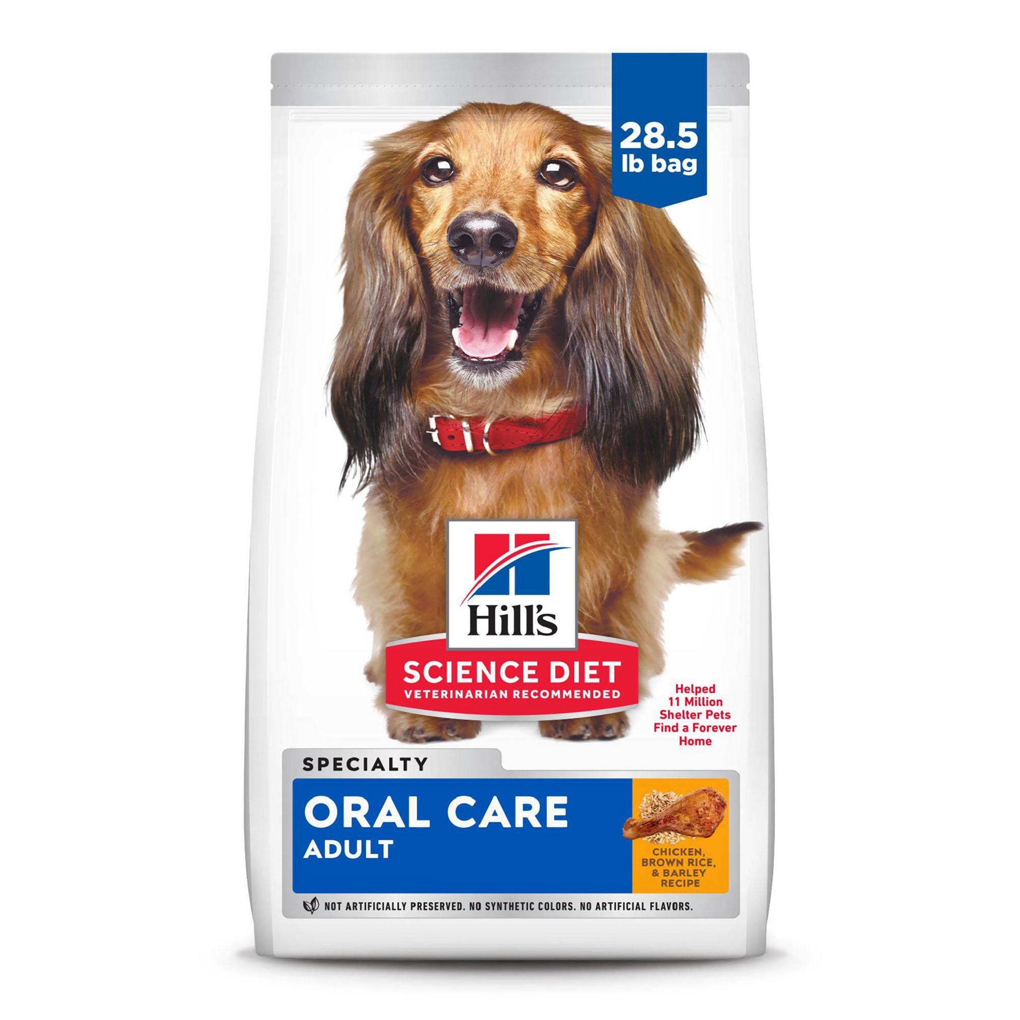 Hill's Science Diet Oral Care Adult Dry Dog Food - Chicken, Brown Rice & Barley 28.5 LB