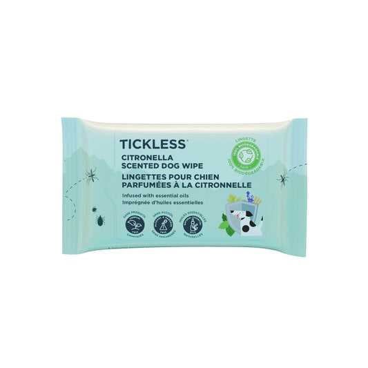 Tickless CITRONELLA SCENTED WIPES (Dog)