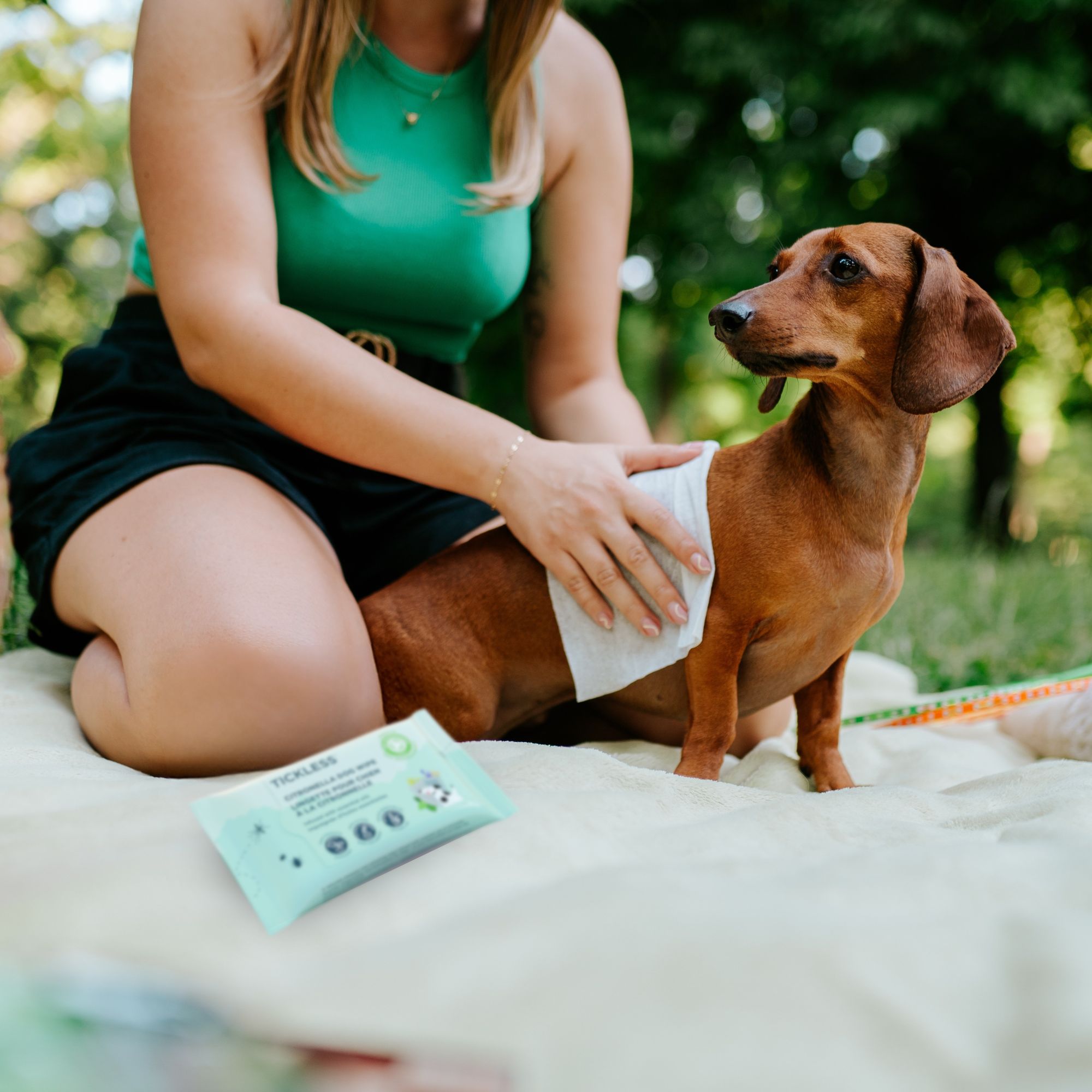 Tickless CITRONELLA SCENTED WIPES (Dog)