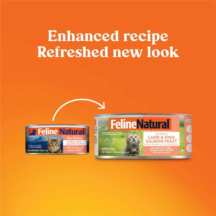 Feline Natural Canned Cat Food - Lamb & King Salmon Feast 170 g