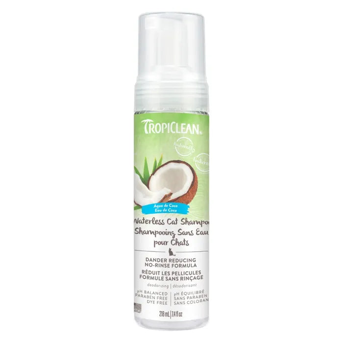 Tropiclean Waterless shampoo Coconut - Dander reduction 7.4. oz
