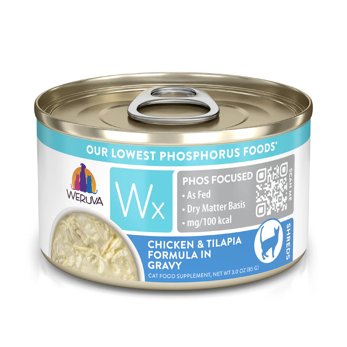 Weruva Wx Phos Focused - Chicken & Tilapia Formula in Gravy 3 OZ