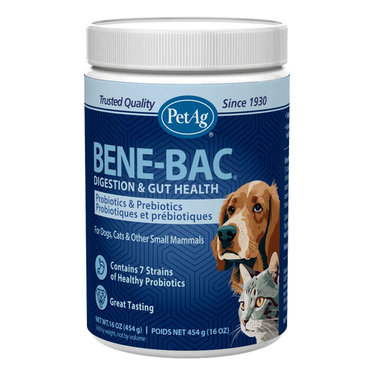 PetAg Bene-Bac Plus Probiotic Pet Powder 1LB