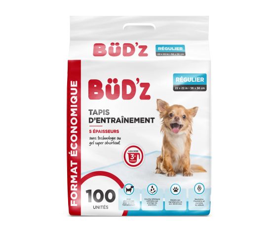 Bud'z Puppy Pads 22"x22" (56x56cm) 100 Units