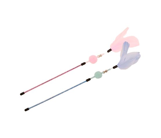 Bud'z Feather Toys For Cats - Cotton Candy Multi Balls 35cm