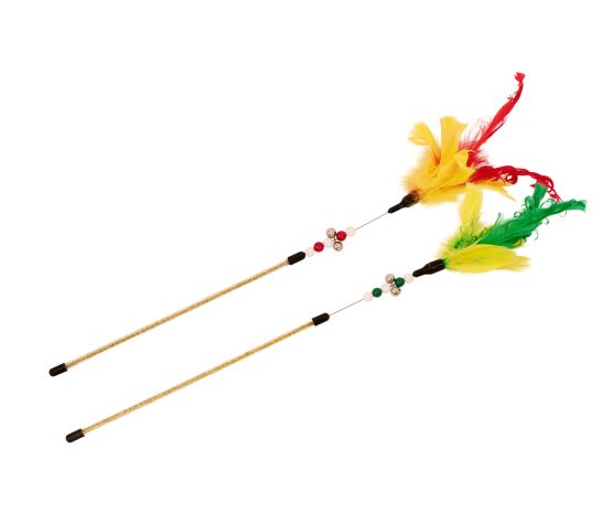 Bud'z Feather Toys For Cats - Budgie 35cm