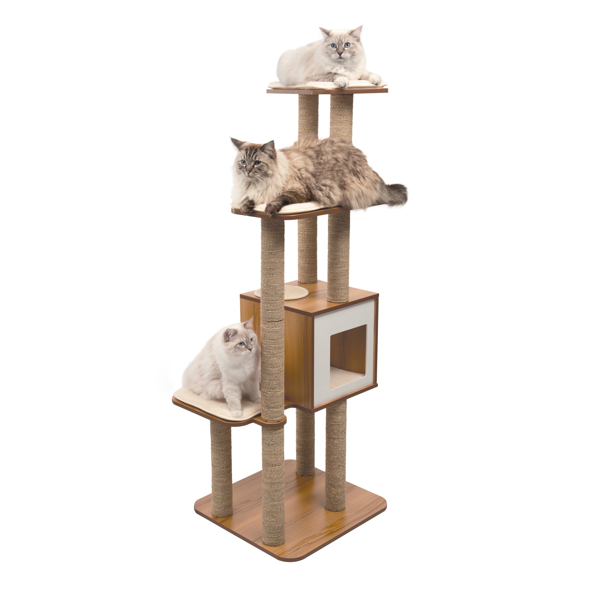 Vesper High Base - Walnut - XL - 77.5 x 58 x 158 cm (30.5 x 22.8 x 62.2 in)