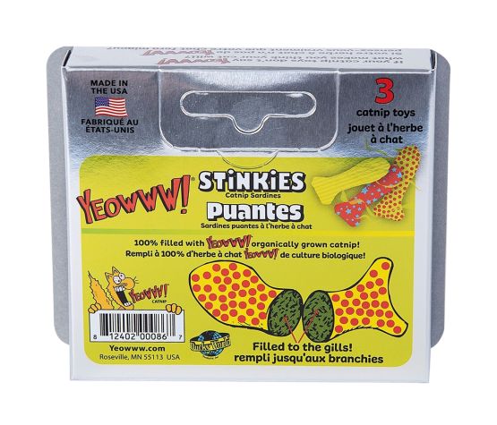 Ducky World Catnip Toys - Box Of 3 Stinkies Sardines