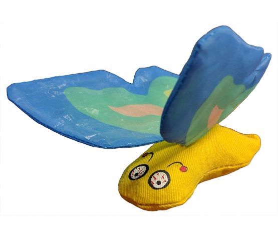 Ducky World Catnip Toys - Butterflies, Blue