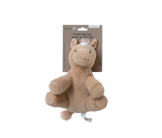 Dexypaws Plush Dog Toy - Horse 8"