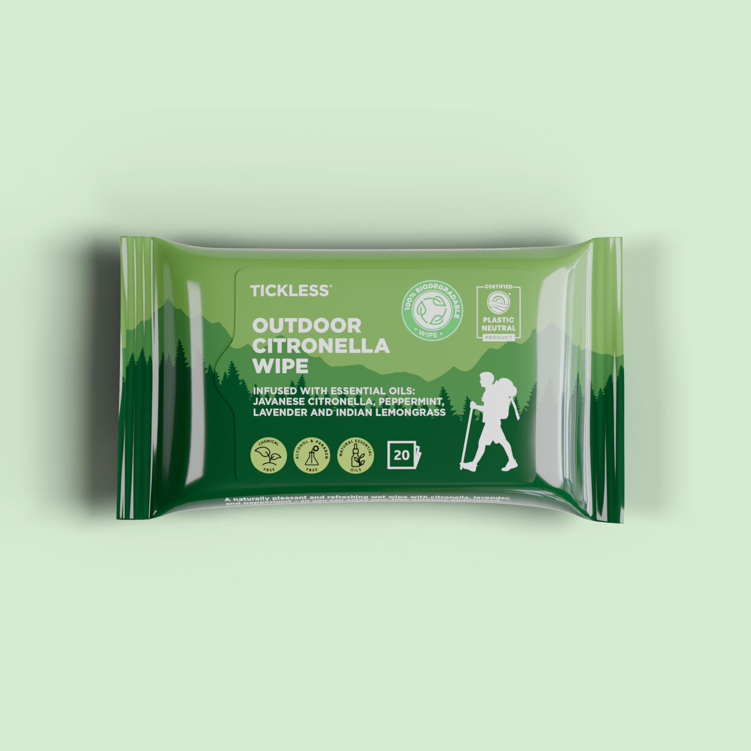 Tickless CITRONELLA SCENTED WIPES (Human)
