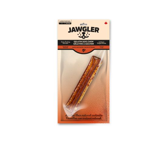 Jawgler Gelatin Dog Chew - Bacon & Maple, Large