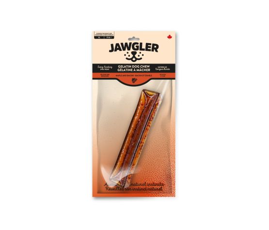 Jawgler Gelatin Dog Chew - Bacon & Maple, X-large