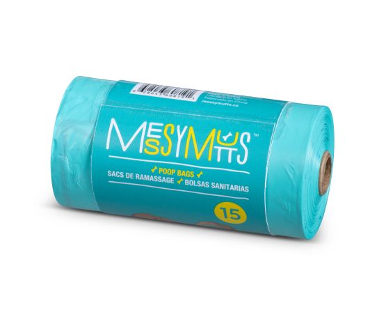 Messy Mutts Advanced Biorecycle Poop Bags,15 Pcs