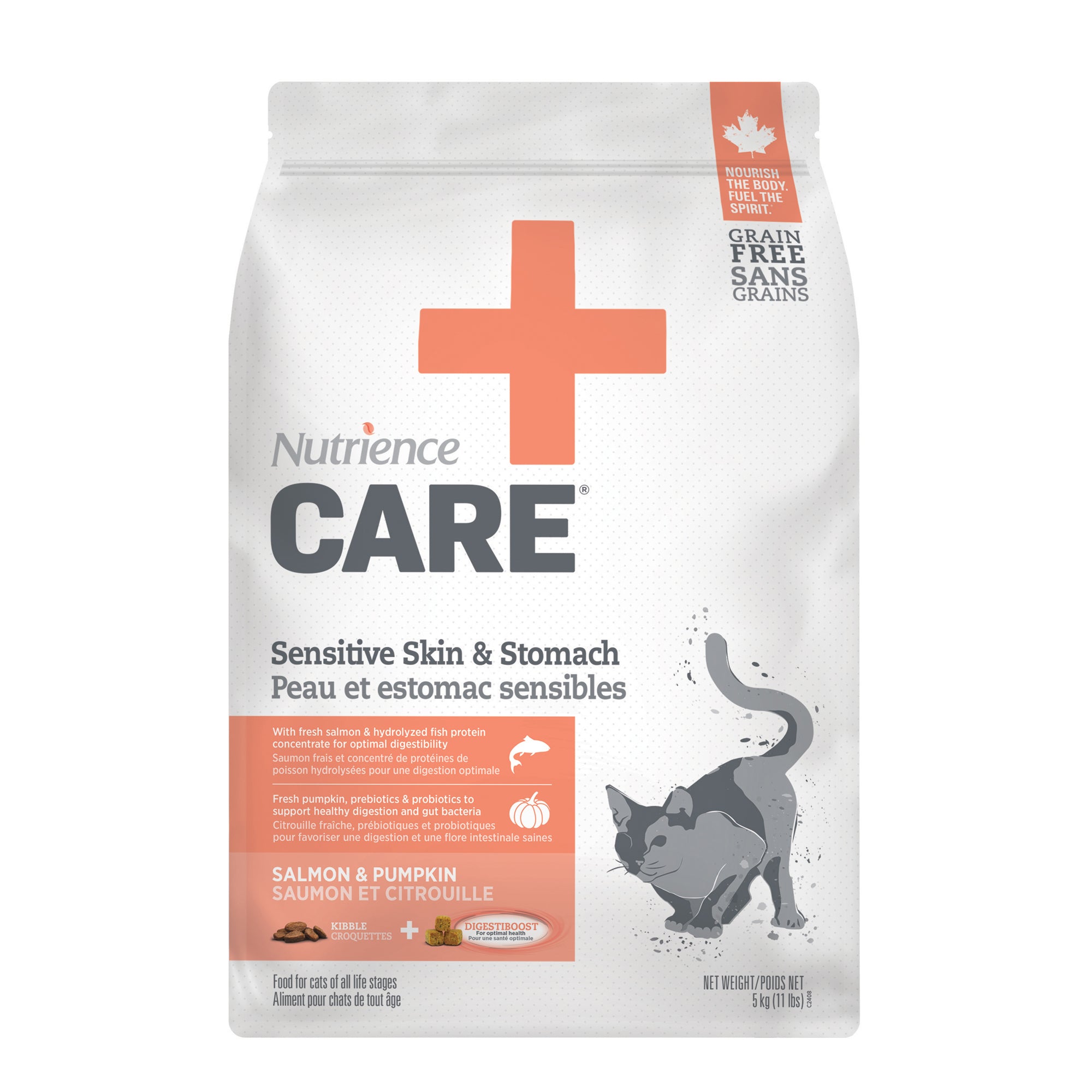 NUTRIENCE CARE CAT FOOD Sensitive Skin & Stomach 5kg (11lb)