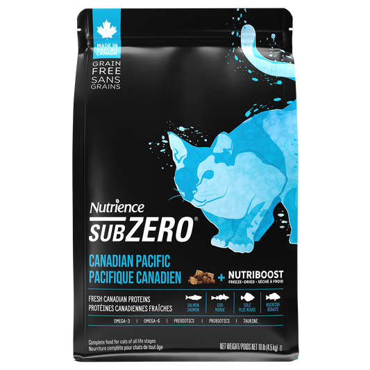 NUTRIENCE SUBZERO GRAIN FREE CAT FOOD Canadian Pacific 10LB