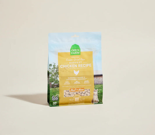 Open Farm Harvest Chicken Freeze-Dried Raw Morsels Freeze-Dried Cat Food 9oz