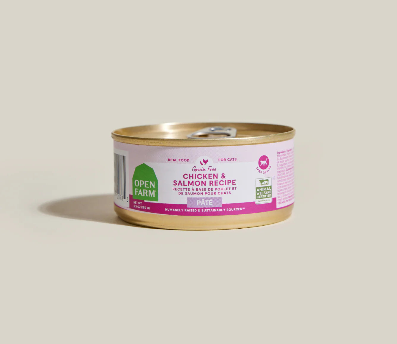 Open Farm Chicken & Salmon Pates Wet Cat Food 5.3oz
