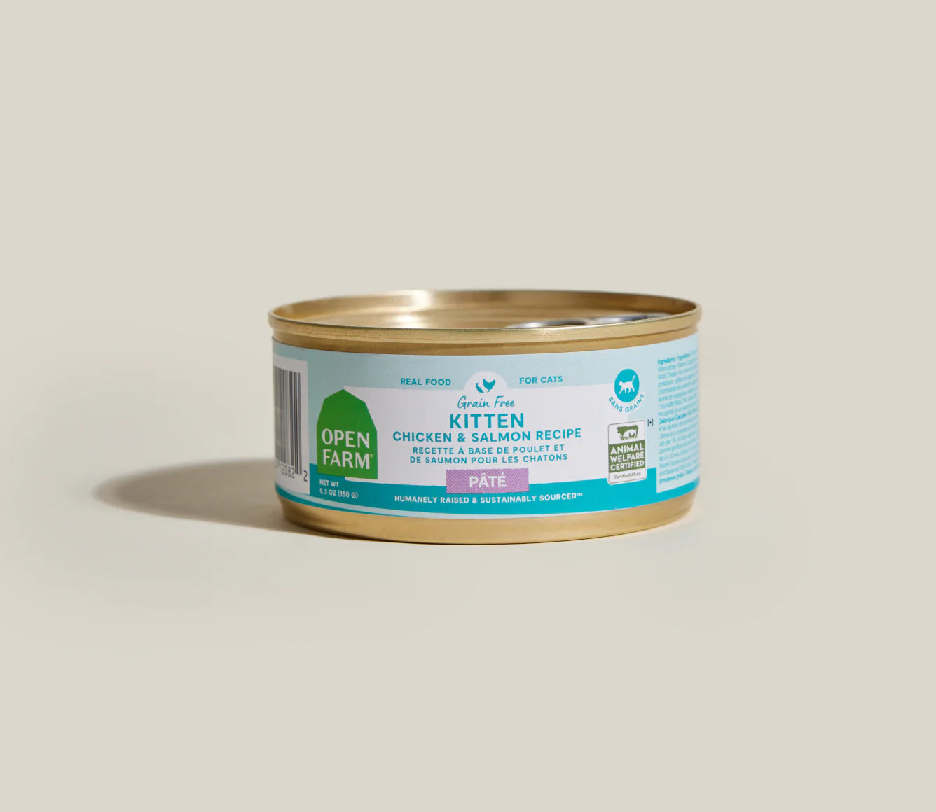 Open Farm Kitten Chicken & Salmon Pates Wet Cat Food 5.3oz
