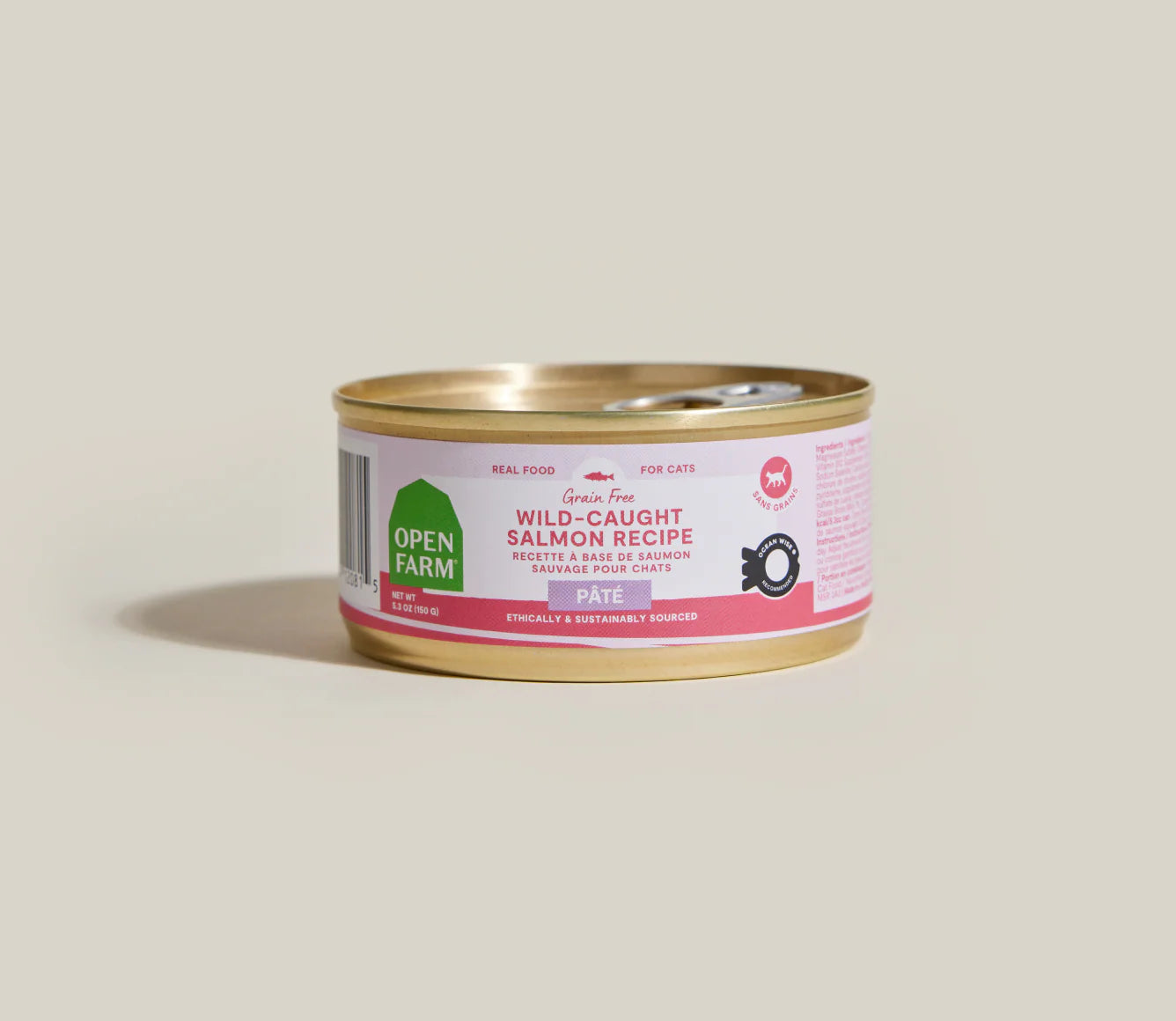 Open Farm Wild-Caught Salmon Pates Wet Cat Food 5.3oz
