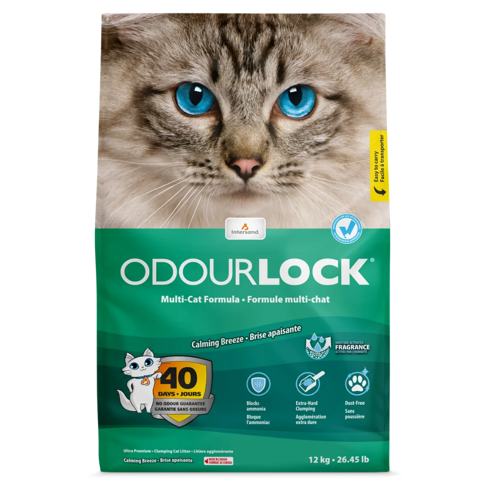 Intersand Odourlock Clumping Cat Litter Calming Breeze 12 Kg