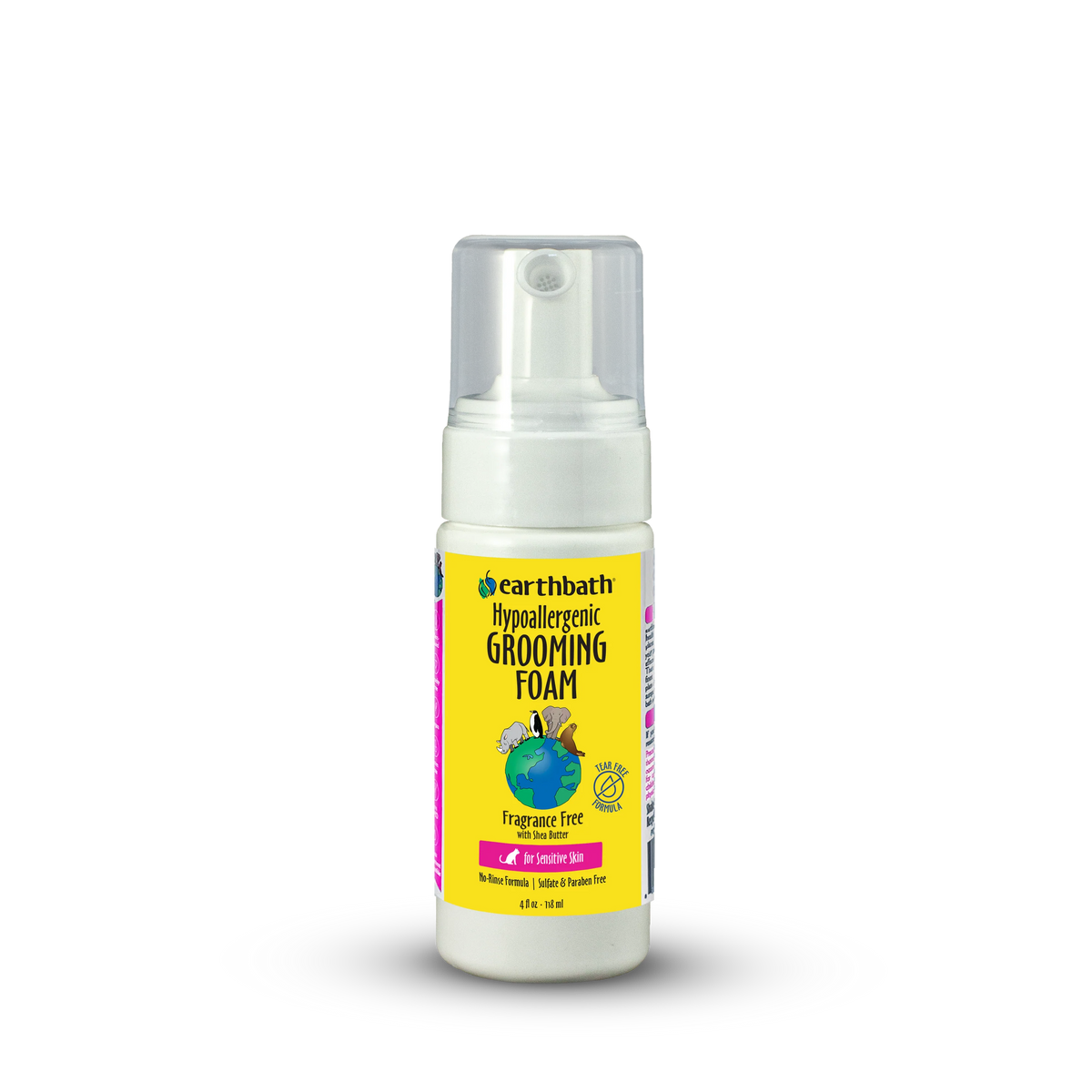 Earthbath Foaming Shampoo for Cats Hypo-Allergenic 4 oz